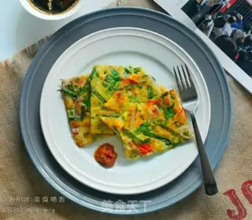 Make Korean-style pine shrimp pancakes step 14