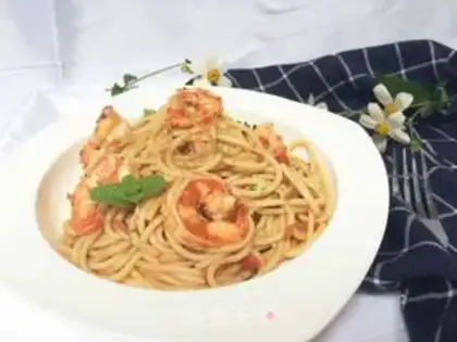 Make Shrimp pasta step 17