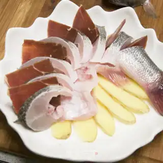 Make Ham steamed herring step 3