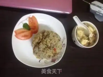 Make Pork and rice step 1