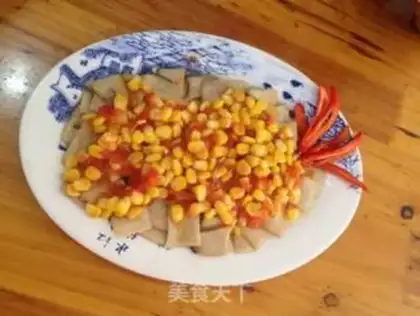 Make Chicken-legged mushroom corn step 1