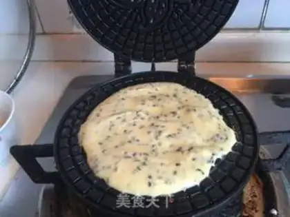Make Black sesame egg rolls step 7