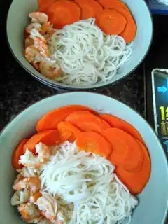 Make Carrot egg noodles step 6
