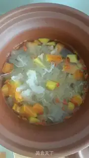 Make The papaya silver ear soup step 2