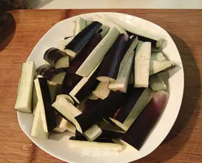 Make Salt fish and eggplant step 3