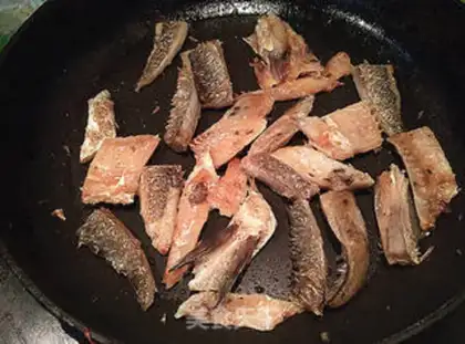 Make Salt fish and eggplant step 8