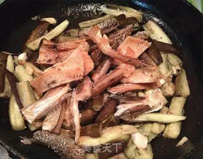Make Salt fish and eggplant step 13