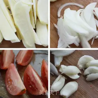 Make Potato horns step 1