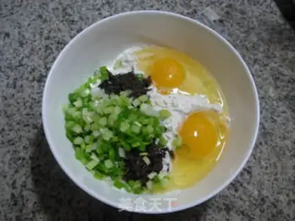 Make Olive omelet step 2