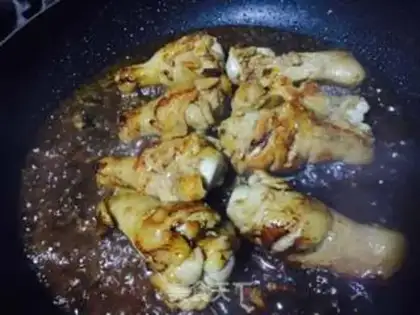 Make Honey fork on chicken legs step 6