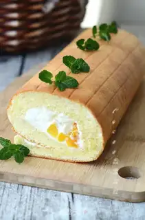 Make Mango cake rolls step 14