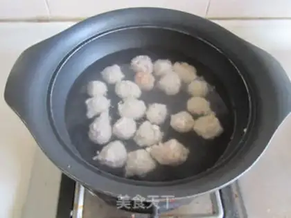 Make Chicken balls with eggplant juice step 3
