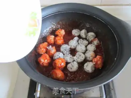 Make Chicken balls with eggplant juice step 8