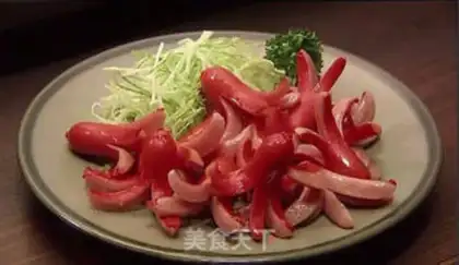 Make octopus sausage step 4