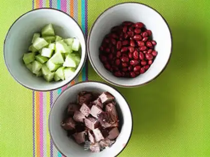 Make Beef and peanut rice step 2