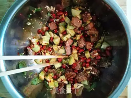 Make Beef and peanut rice step 4