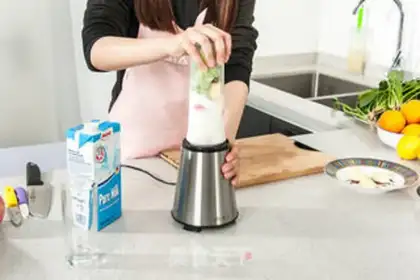 Make Peach apple mixed juice step 4