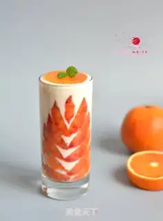 Make Blood orange milk cup step 8
