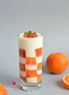 Make Blood orange milk cup step 9