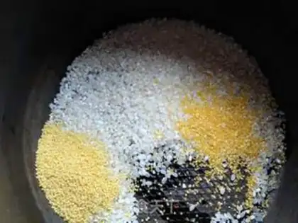 Make Rice corn congee step 0