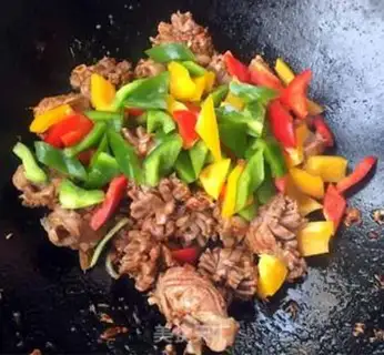 Make Piper peppers and chickens step 13