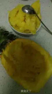 Make Pineapple rice step 3
