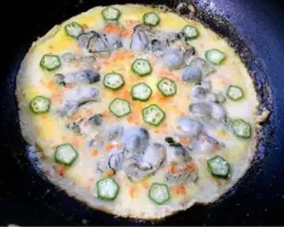 Make Oyster omelet step 8