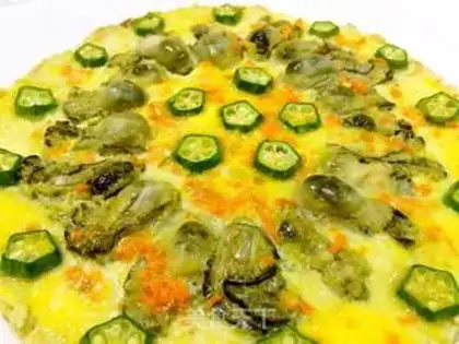 Make Oyster omelet step 9