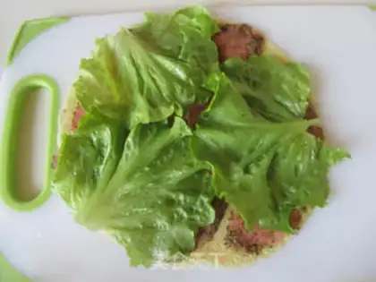 Make A salmon egg burrito step 5