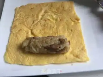 Make curry beef omelet step 6
