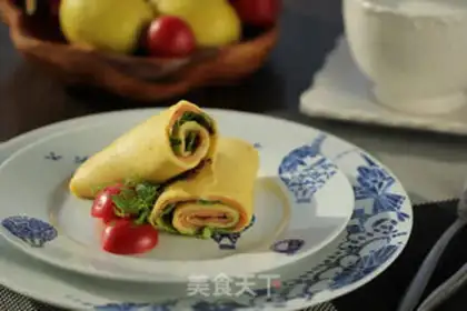 Make A salmon egg burrito step 7