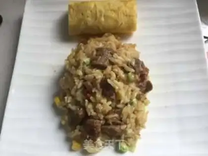 Make curry beef omelet step 8