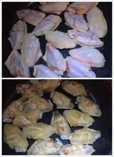 Make The chicken wings of Coke Year step 4