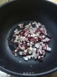 Make Potato mushroom rice step 5