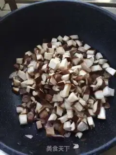 Make Potato mushroom rice step 7