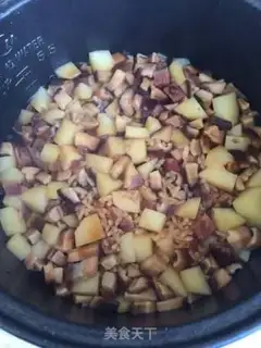 Make Potato mushroom rice step 16