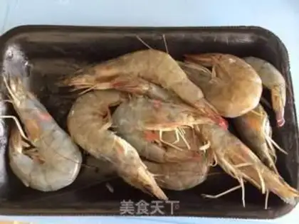 Make Garlic fan steamed shrimp step 0