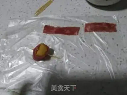 Make Pineapple bacon roll step 1