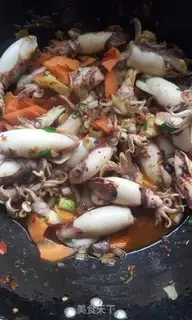 Make Spicy little squid step 5