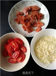 Make Holy fruit ham pizza step 10