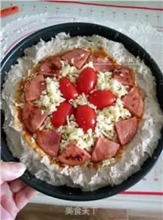 Make Holy fruit ham pizza step 12