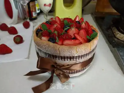 Make Strawberry Charlotte step 27