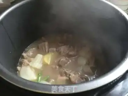 Make Curry beef rice step 6