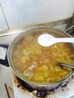Make Curry-covered rice step 14