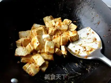 Make Crab cream tofu step 5