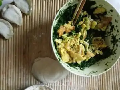Make Egg dumplings step 2
