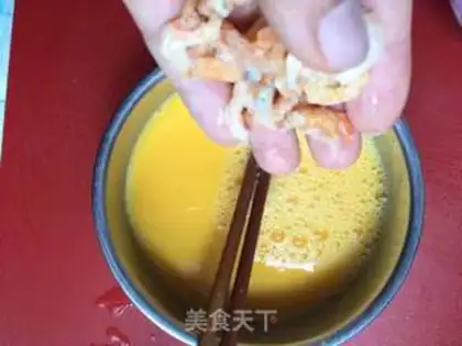 Make Rice steamed eggs step 3