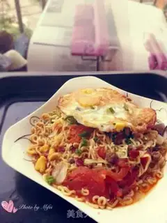 Make Tomato egg noodles step 7