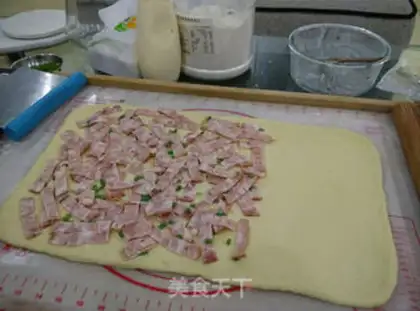 Make Bacon braid bread step 2