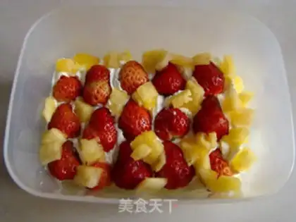 Make Fruit cream box cake step 10